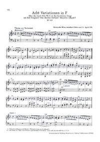 8 variations sur Ein Weib ist das herrlichste Ding - W.A. Mozart